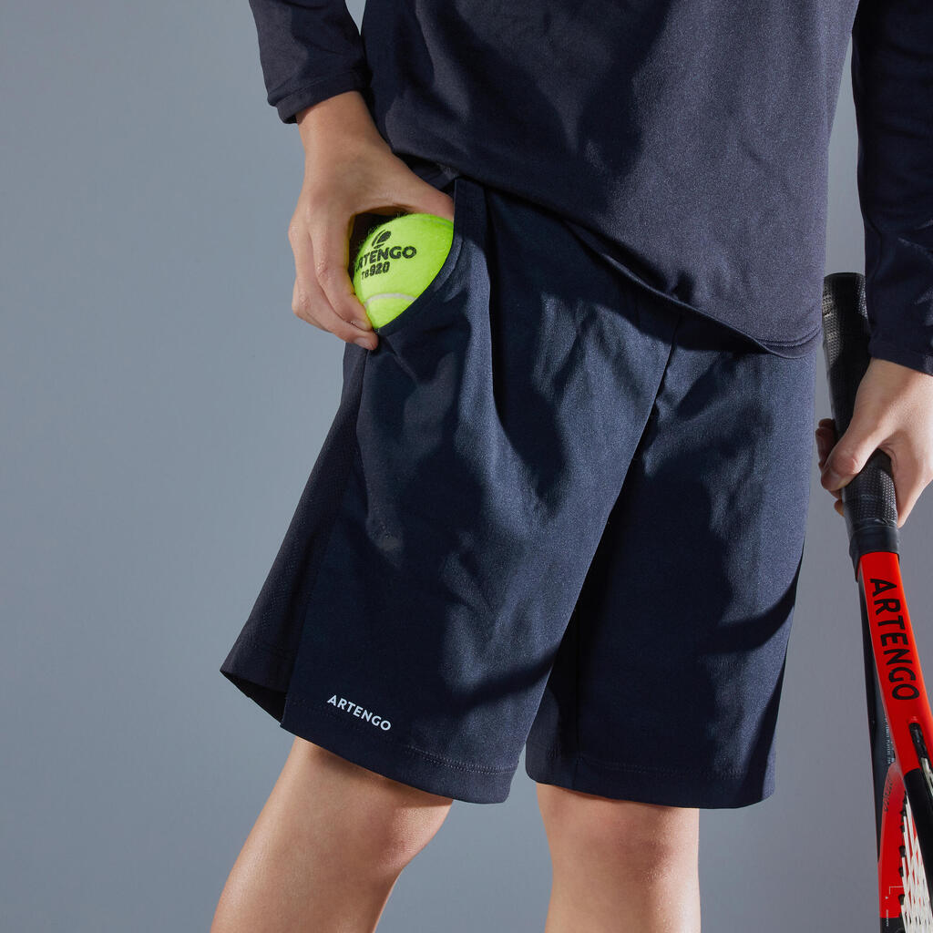 Tennis-Shorts mit Shorty Kinder - TSH TH 500 türkis