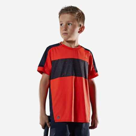Boys' Tennis T-Shirt Dry 500 - Red