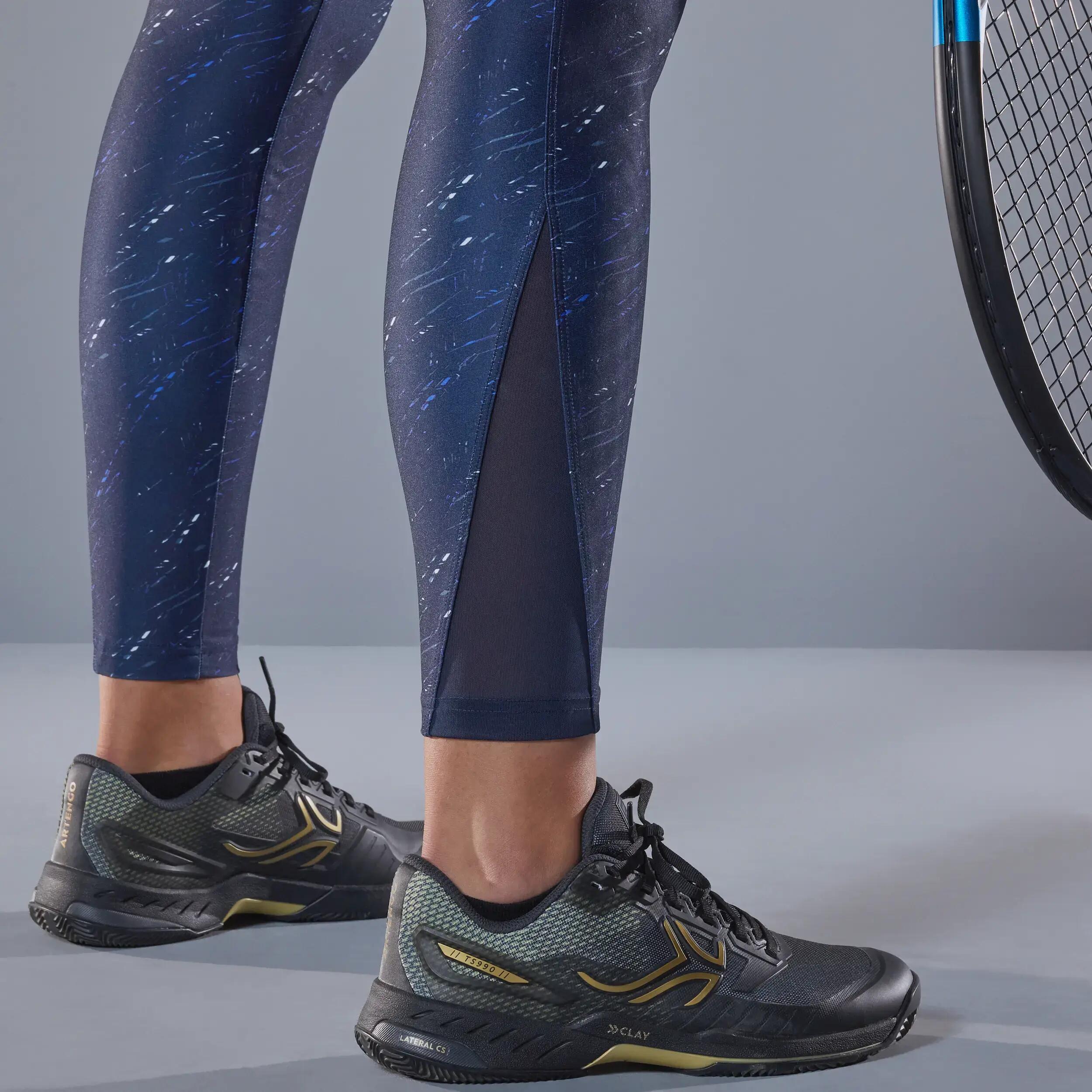 Women's Dry Tennis Leggings Hip Ball - Blue Starred 7/11