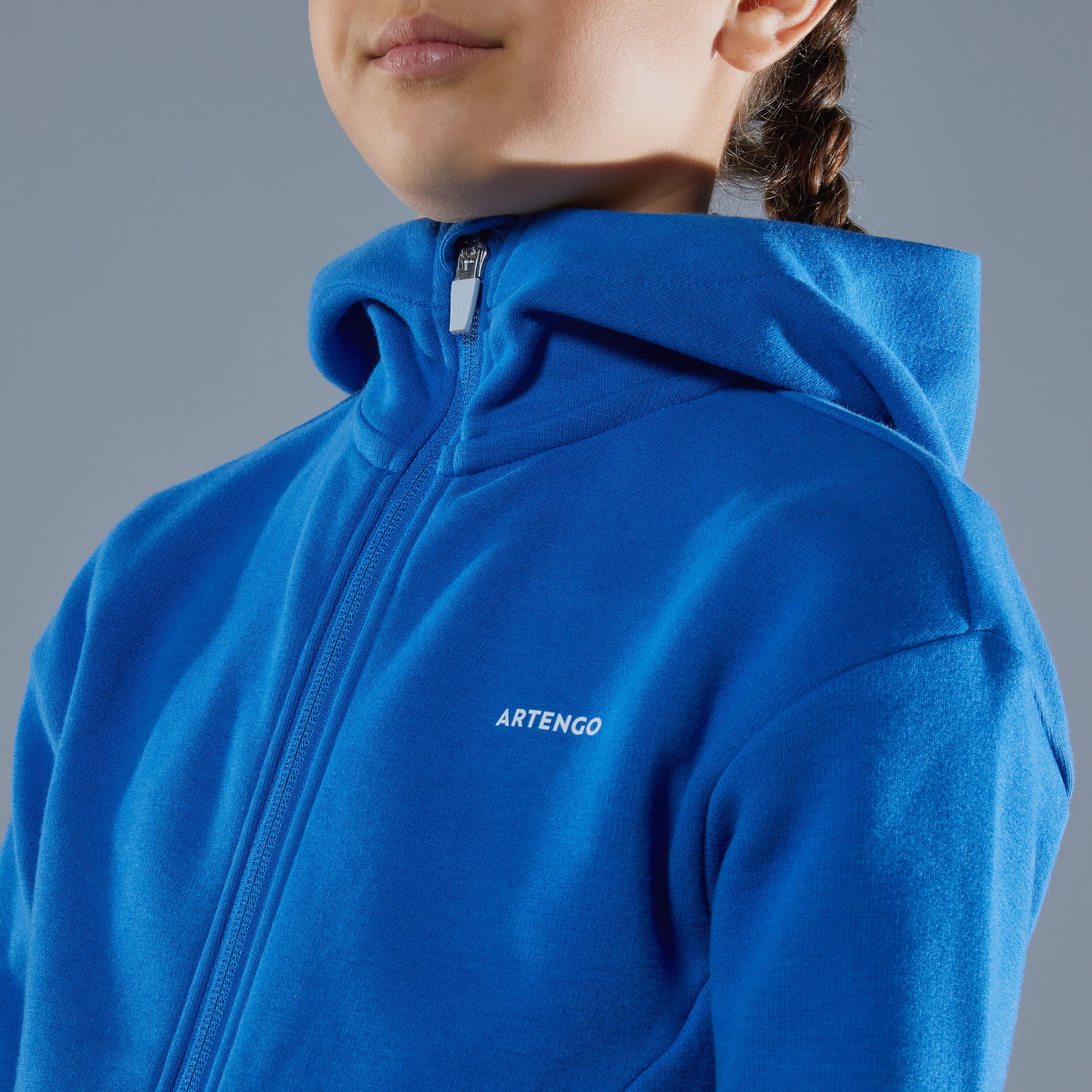 Girls' Thermal Jacket 500 - Sapphire Blue 5/7
