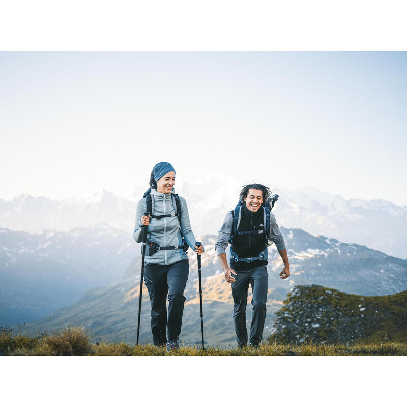 Dun fleece vest voor wandelen dames MH520 Light turquoise