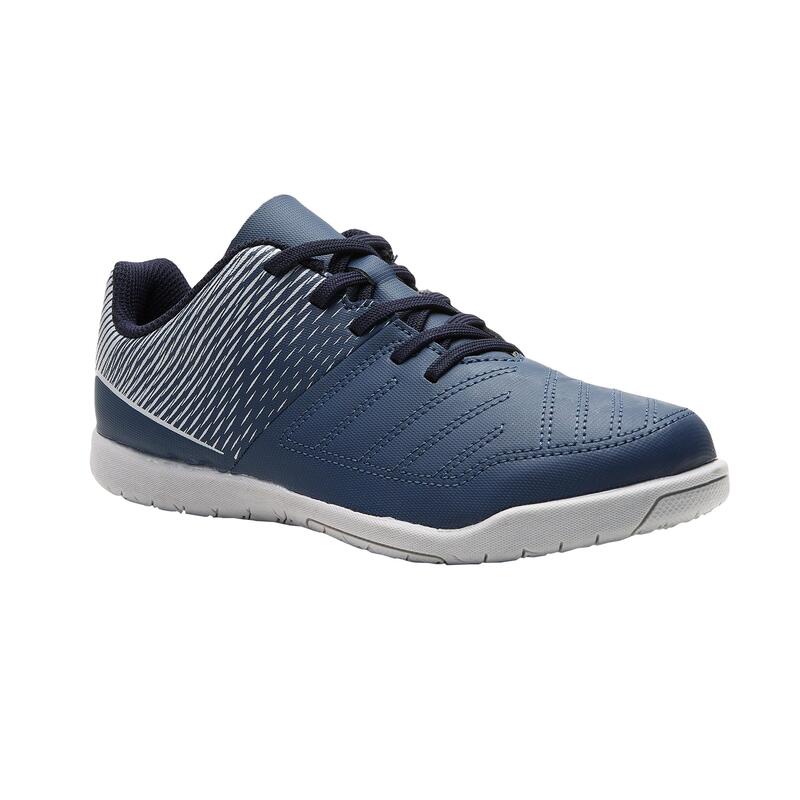 Chaussures de Futsal enfant 100 bleu gris