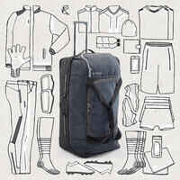 កាតាប 105L Bag Essential មានកង់ ពណ៌ខ្មៅ