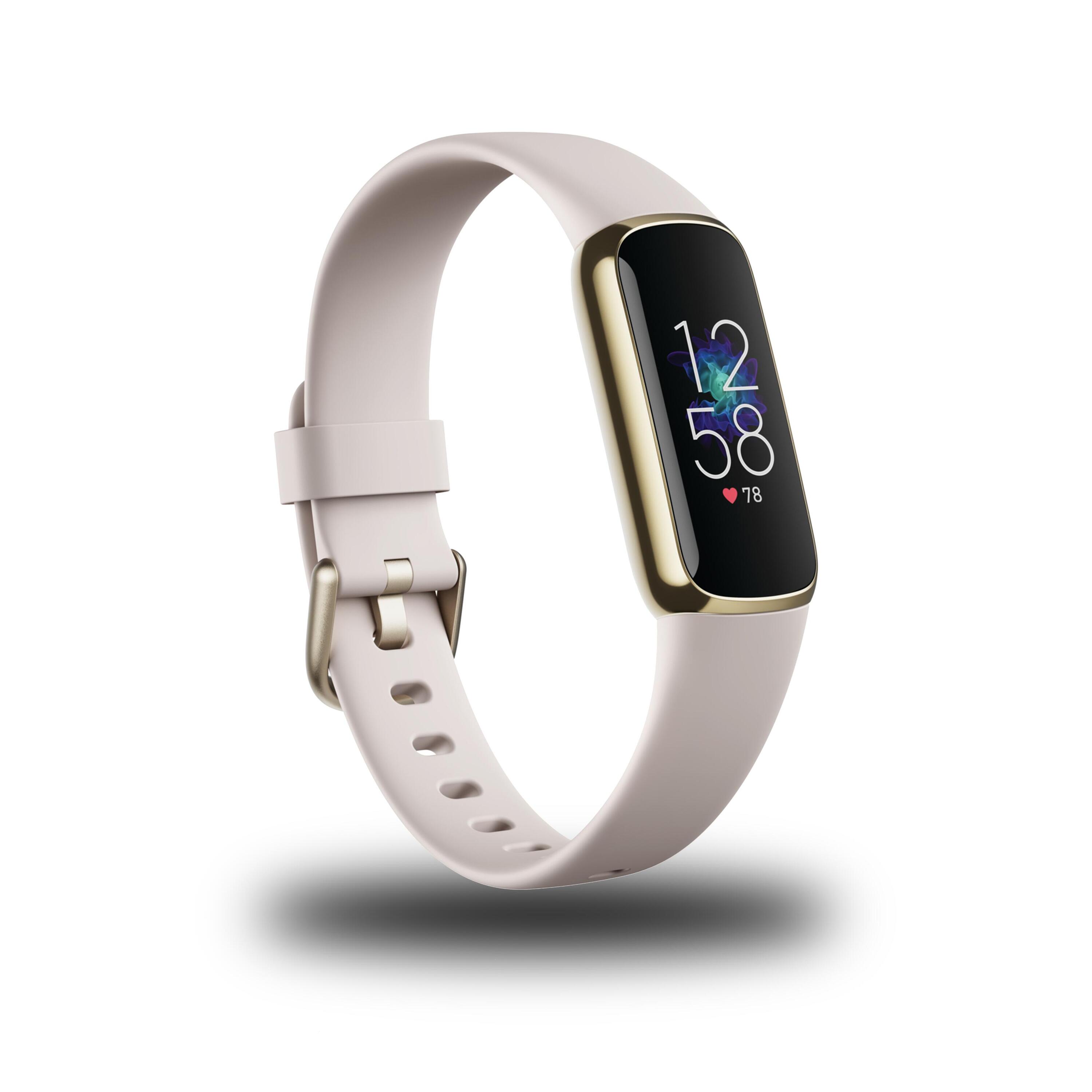 Chytrý sportovní náramek Fitbit Luxe Vánoční sada bílo-zlatý 5/5