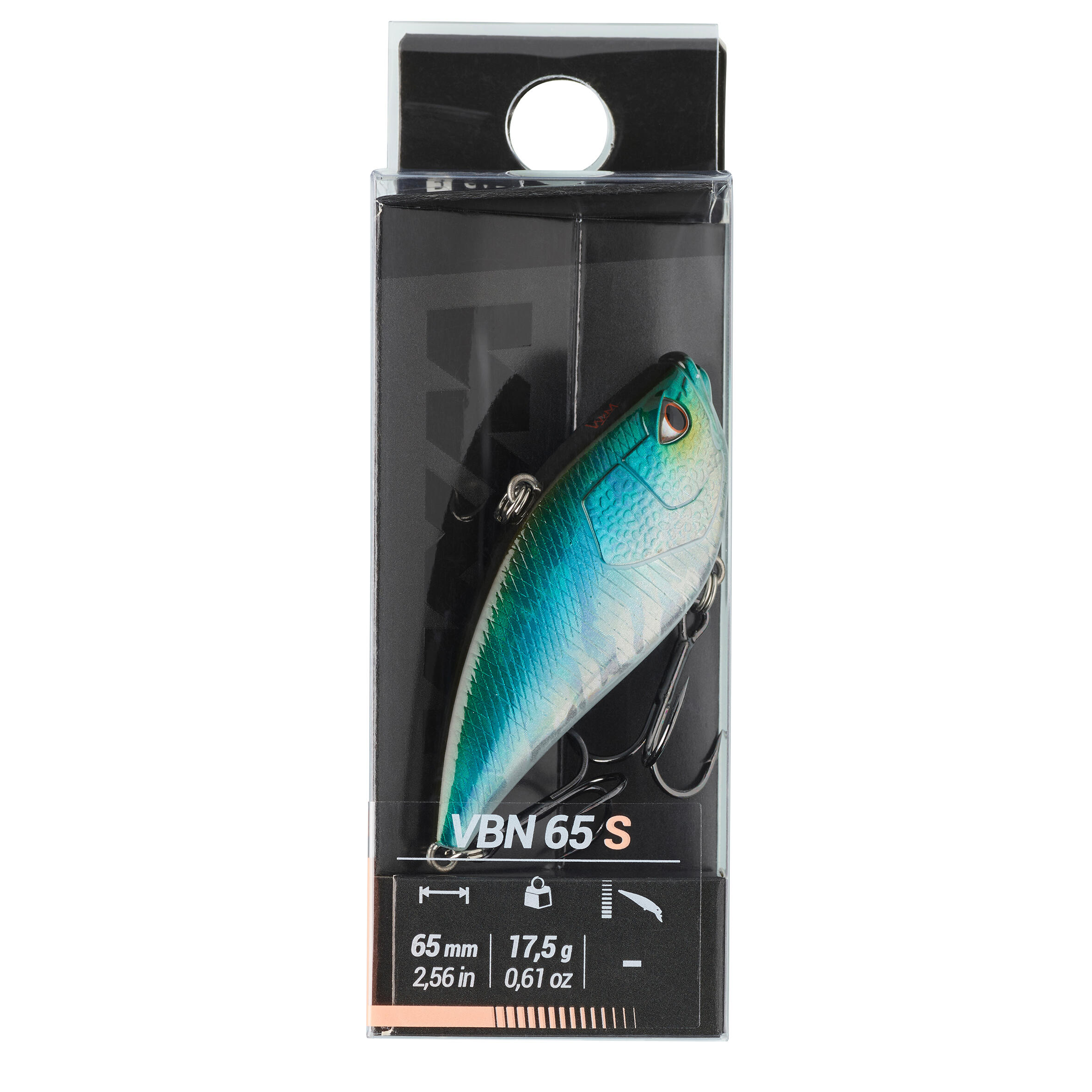 SWIMMER FISH LIPLESS WXM VBN 65 S BACK BLUE