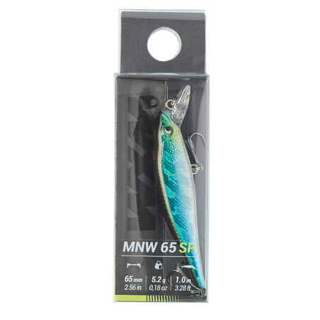 MINNOW JERKBAIT HARD LURE WXM MNW 65 SP - BLUE BACK