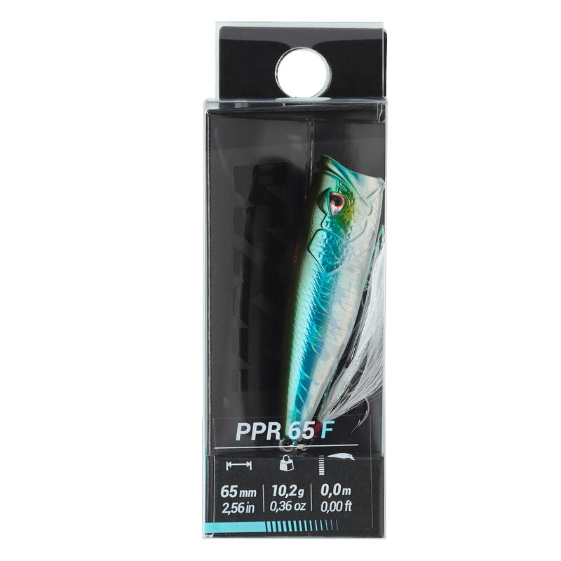 Señuelo de Pesca Spinning Popper Wxm Ppr 65 F Dorso Azul