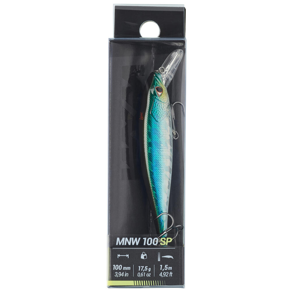 Wobler Jerkbait Minnow WXM MNW 100 SP biely