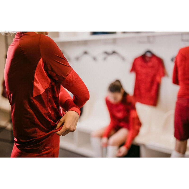 SOUS-VETEMENT THERMIQUE HAUT MANCHES LONGUES ADULTE ROUGE KEEPDRY 500