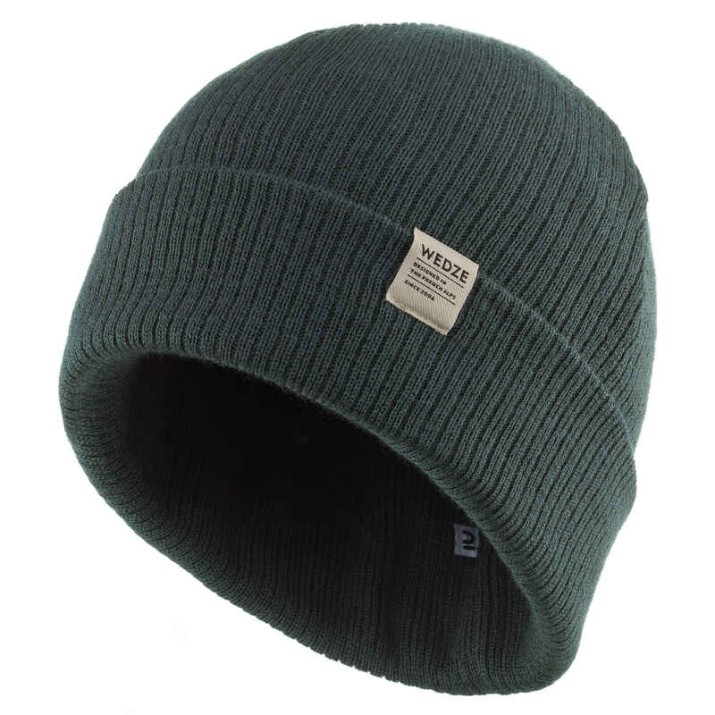 ADULT SKI HAT - FISHERMAN - FOREST GREEN