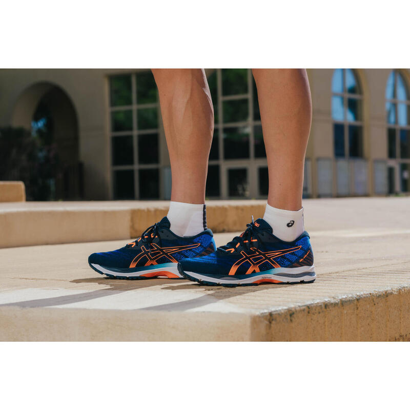 Zapatillas Running Asics Gel Ziruss 4 Hombre Azul Naranja