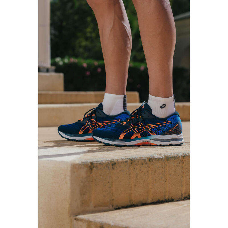 Zapatillas Running Asics Gel Ziruss 4 Hombre Azul Naranja