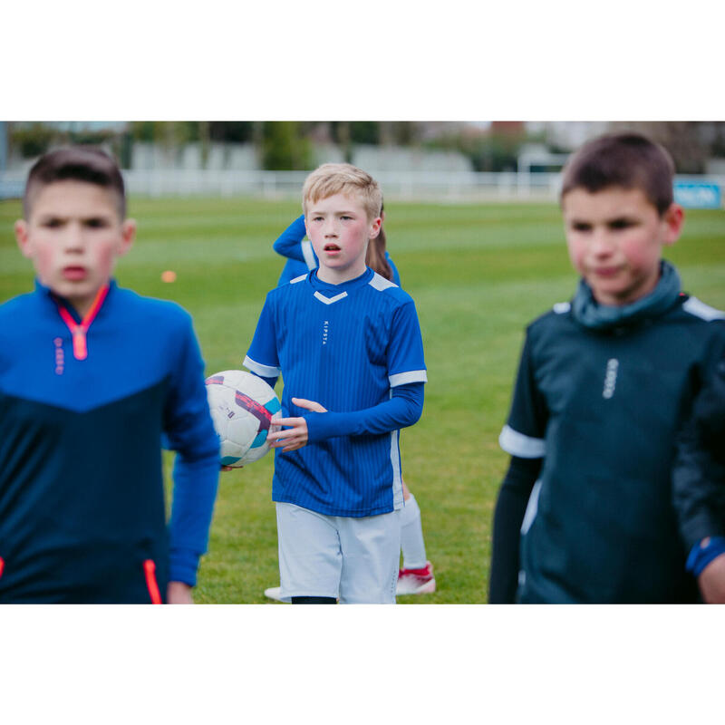 Decathlon Football Junior Kids' Football Tights Keepcomfort + - Black,  Breathable - Kipsta