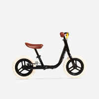 دراجة توازن 10 بوصة للأطفال - Runride 500 أسود/بيج