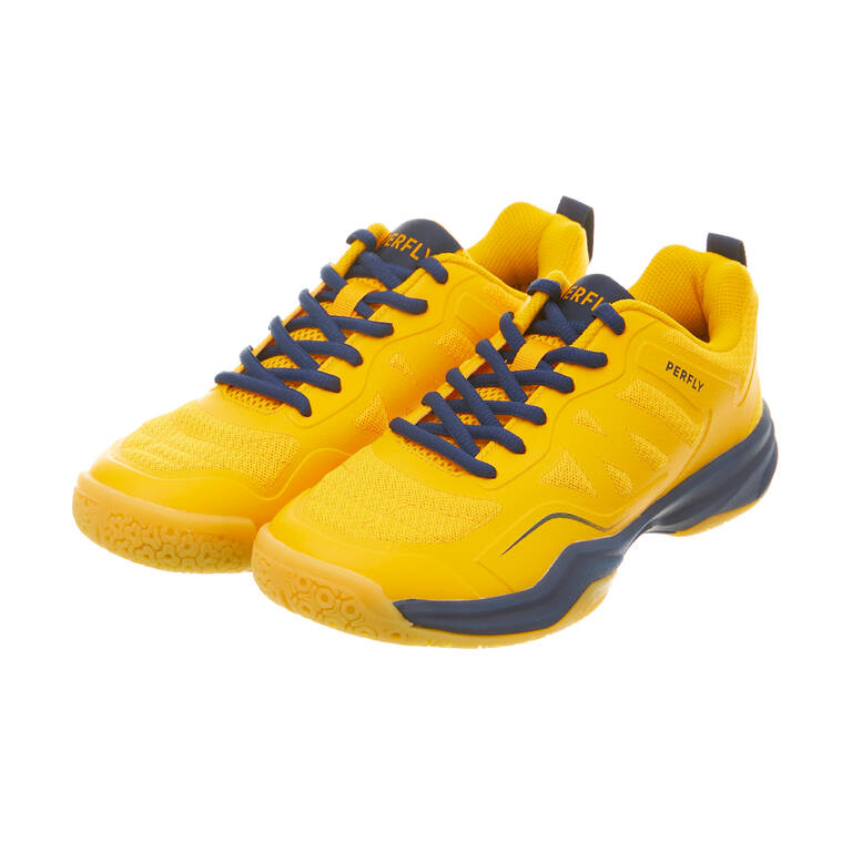 JUNIOR BADMINTON SHOES  BS 500 HONEY