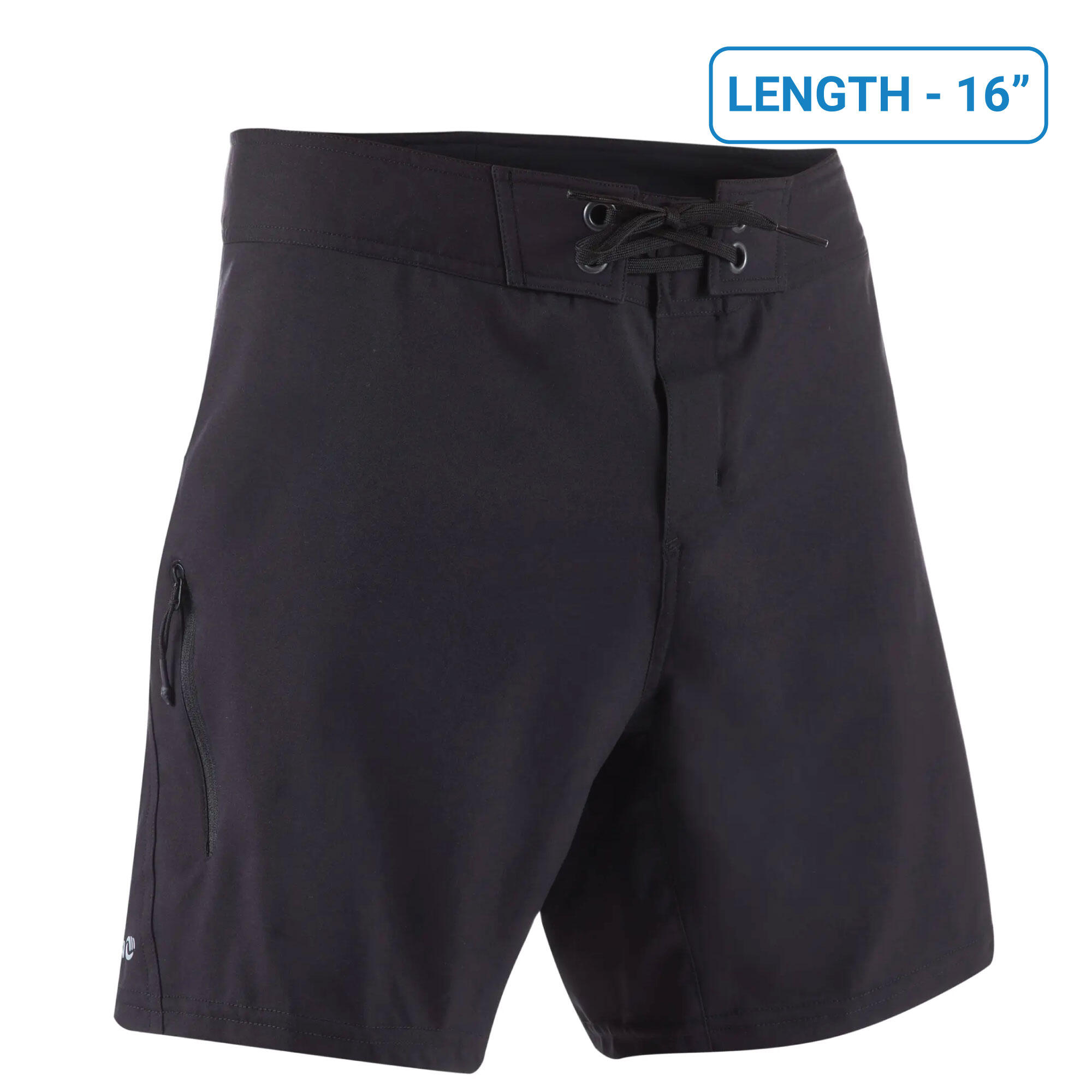 MENS SURFING BOARDSHORTS 500 FULL BLACK