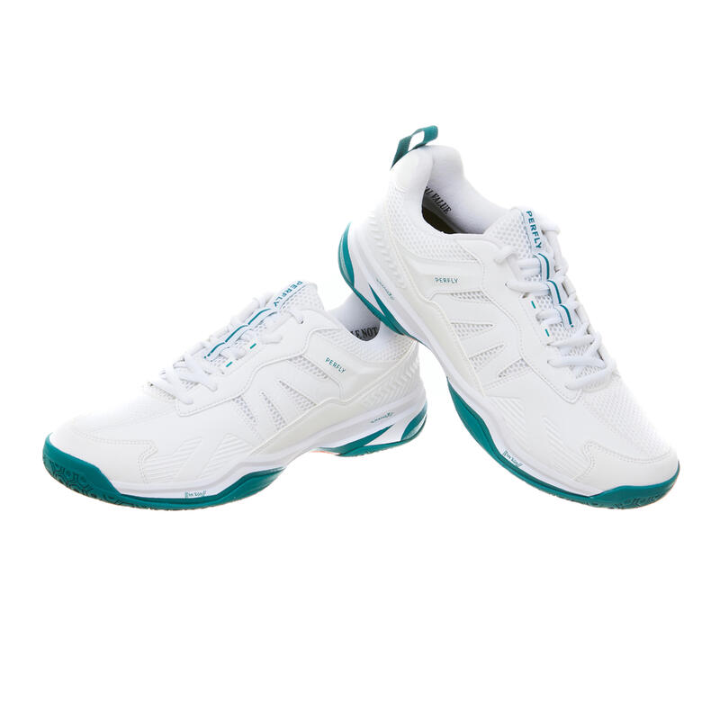 Herren Badmintonschuhe Perform 590 weiss 