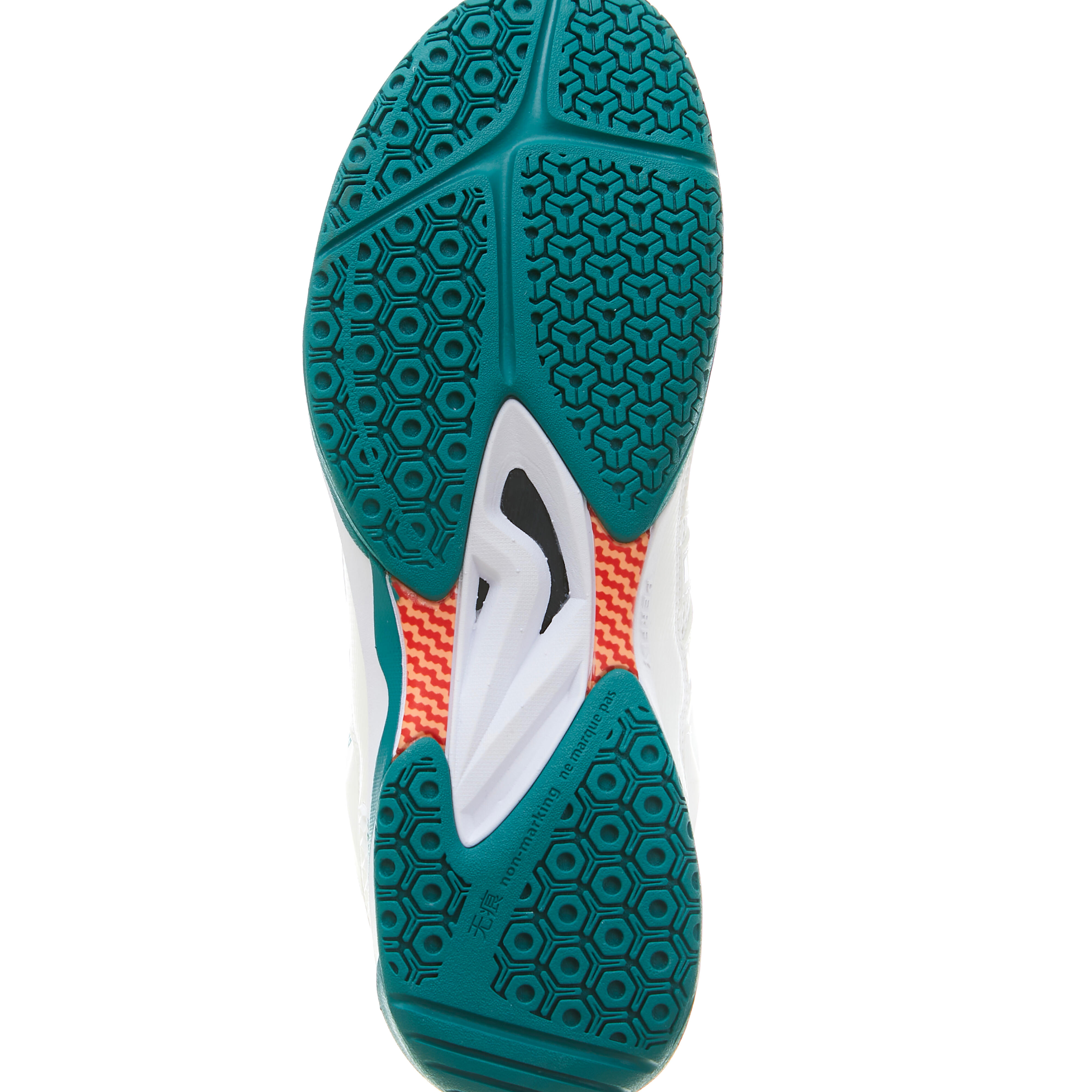 KUIKMA Pánska bedmintonová obuv BS 590 Max Comfort biela 41 · záber 9