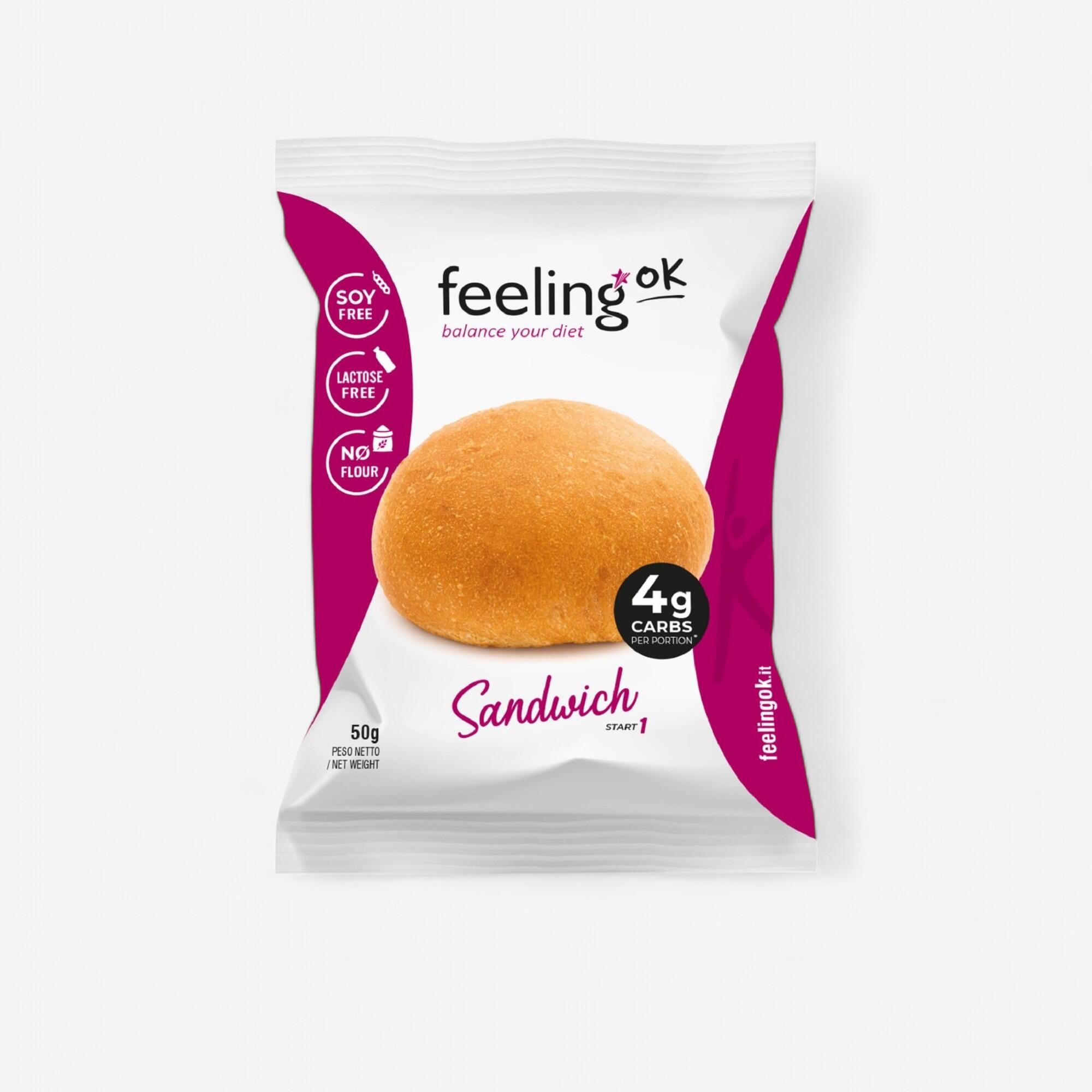 FEELING OK PANE PROTEICO 25% FEELINGOK SANDWICH