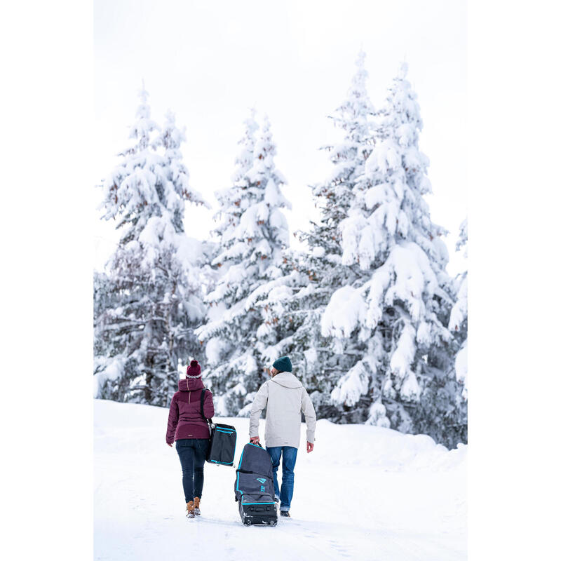 Funda de viaje para 4 pares de esquís o 3 tablas de snowboard Wedze 900