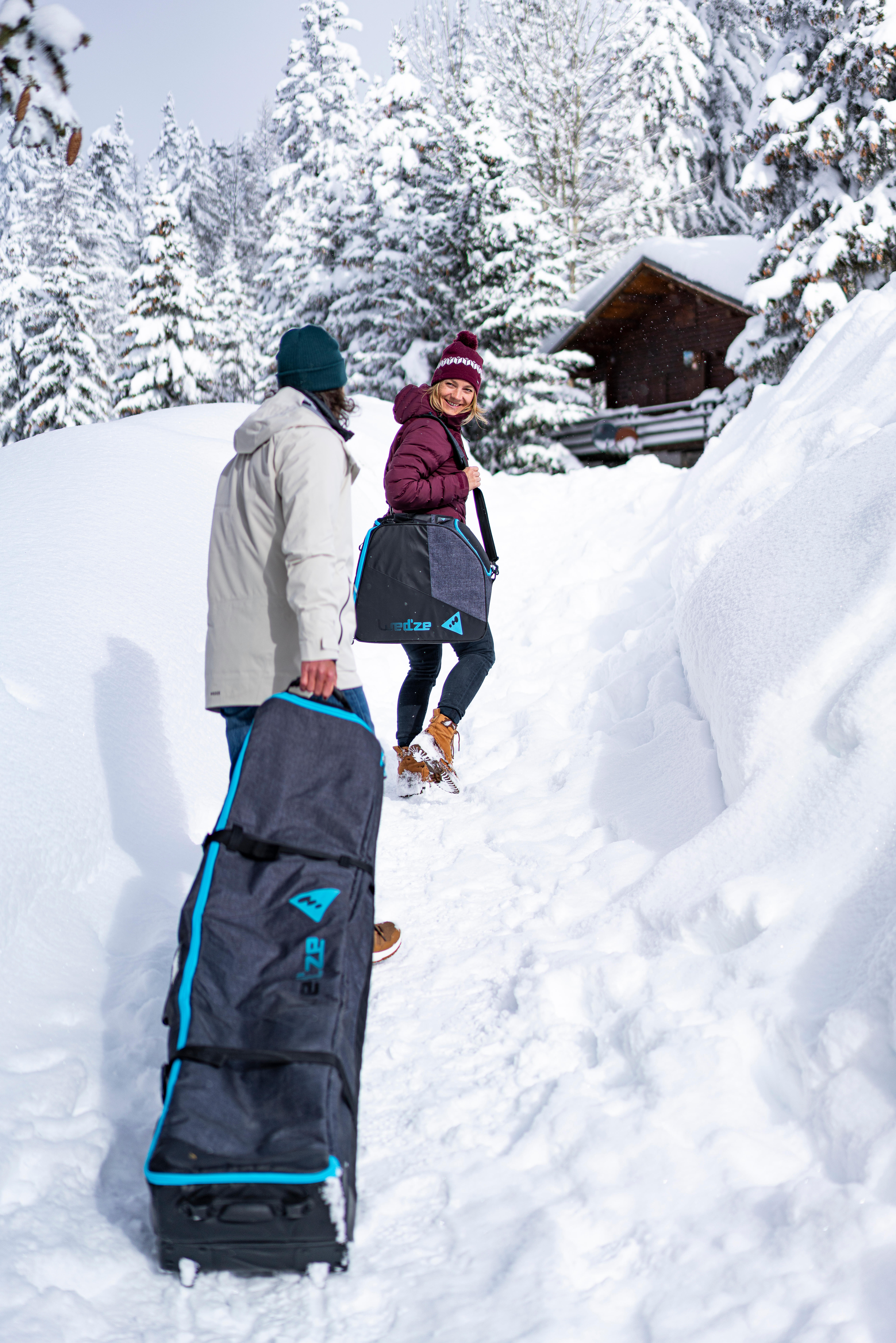 Sac à roulettes pour skis et planches à neige – 900 - WEDZE