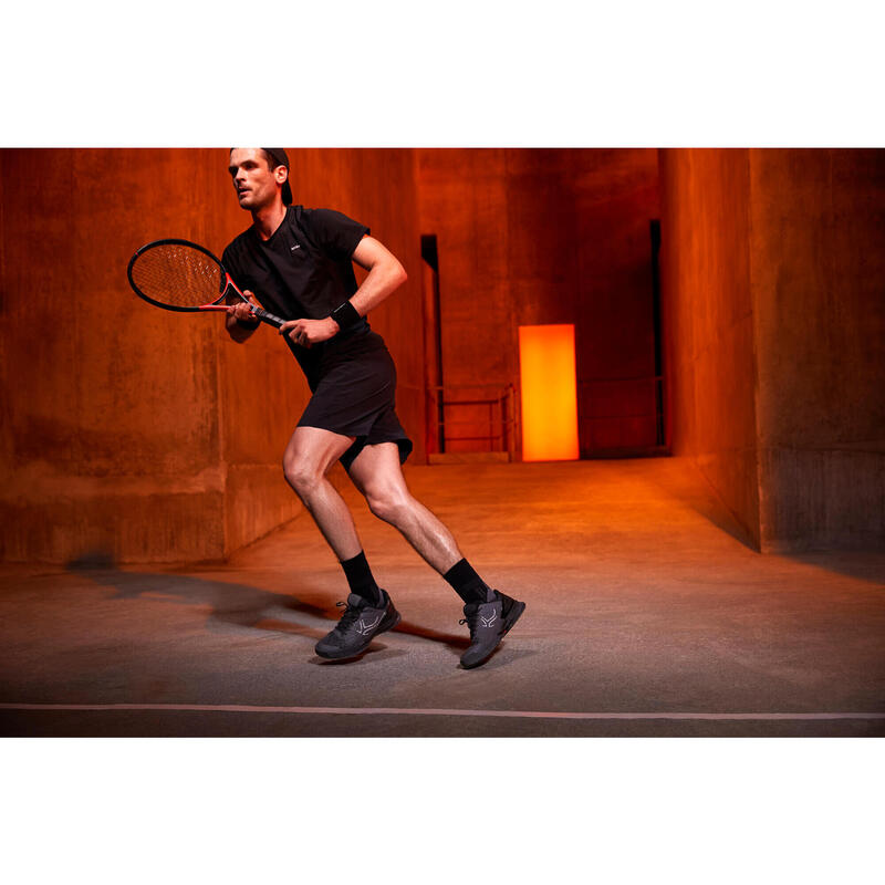 Erkek Tenis Ayakkabısı - Gri / Siyah - Tüm Zeminler - STRONG PRO