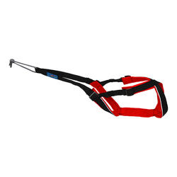 Harnais canicross/canirandonnée, Inlandsis Open Back rouge/noir
