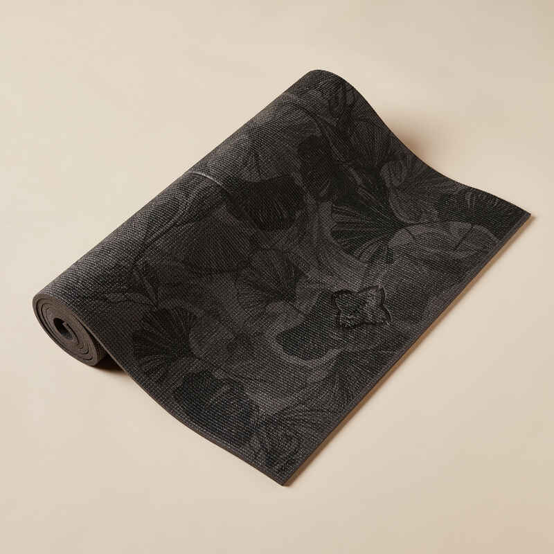 Yogamatte Komfort 8 mm Lotus schwarz/grau Yogamatte Komfort 8 mm Lotus schwarz/grau
