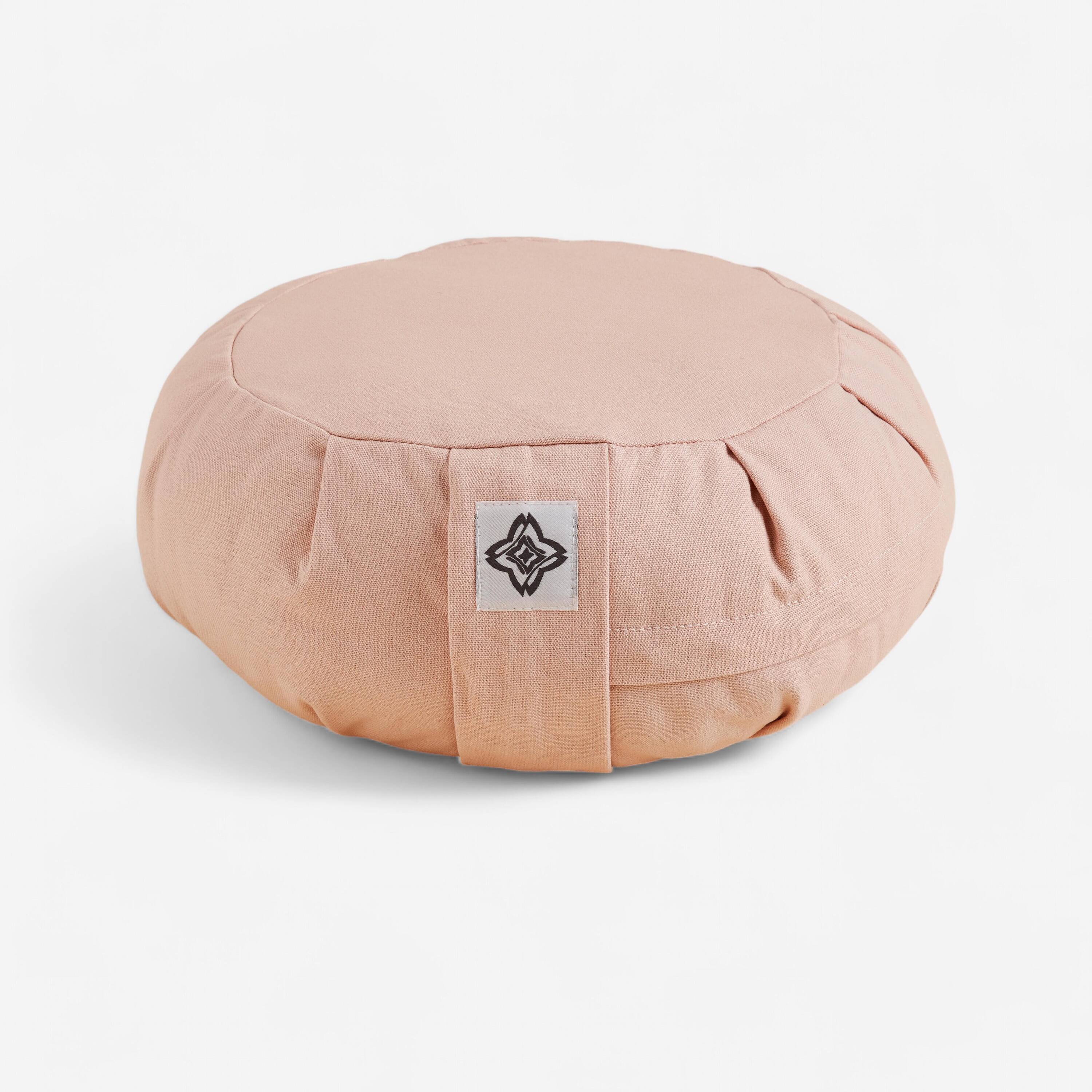 Round Yoga & Meditation Zafu Cushion - Pink -  1