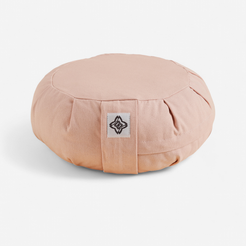ZAFU / COUSSIN ROND DE YOGA ET MEDITATION ROSE