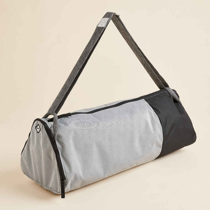 Tragetasche Yogamatte Urban 30 Liter 3 Fächer abnehmbarer Gurt grau