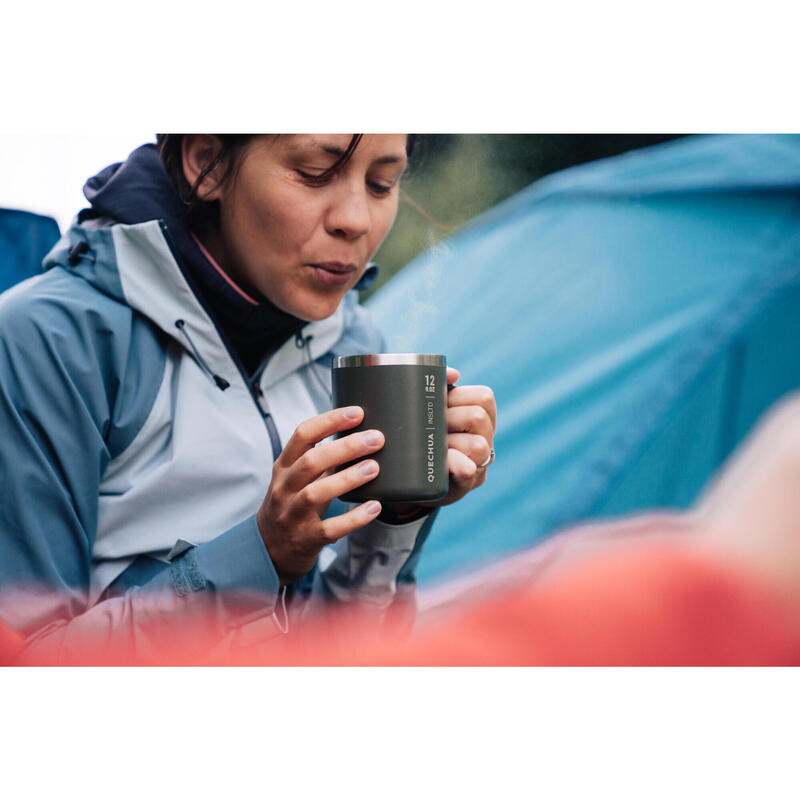 Taza de camping trekking senderismo acero inoxidable 0,4 Litros Quechua  MH150 - Decathlon