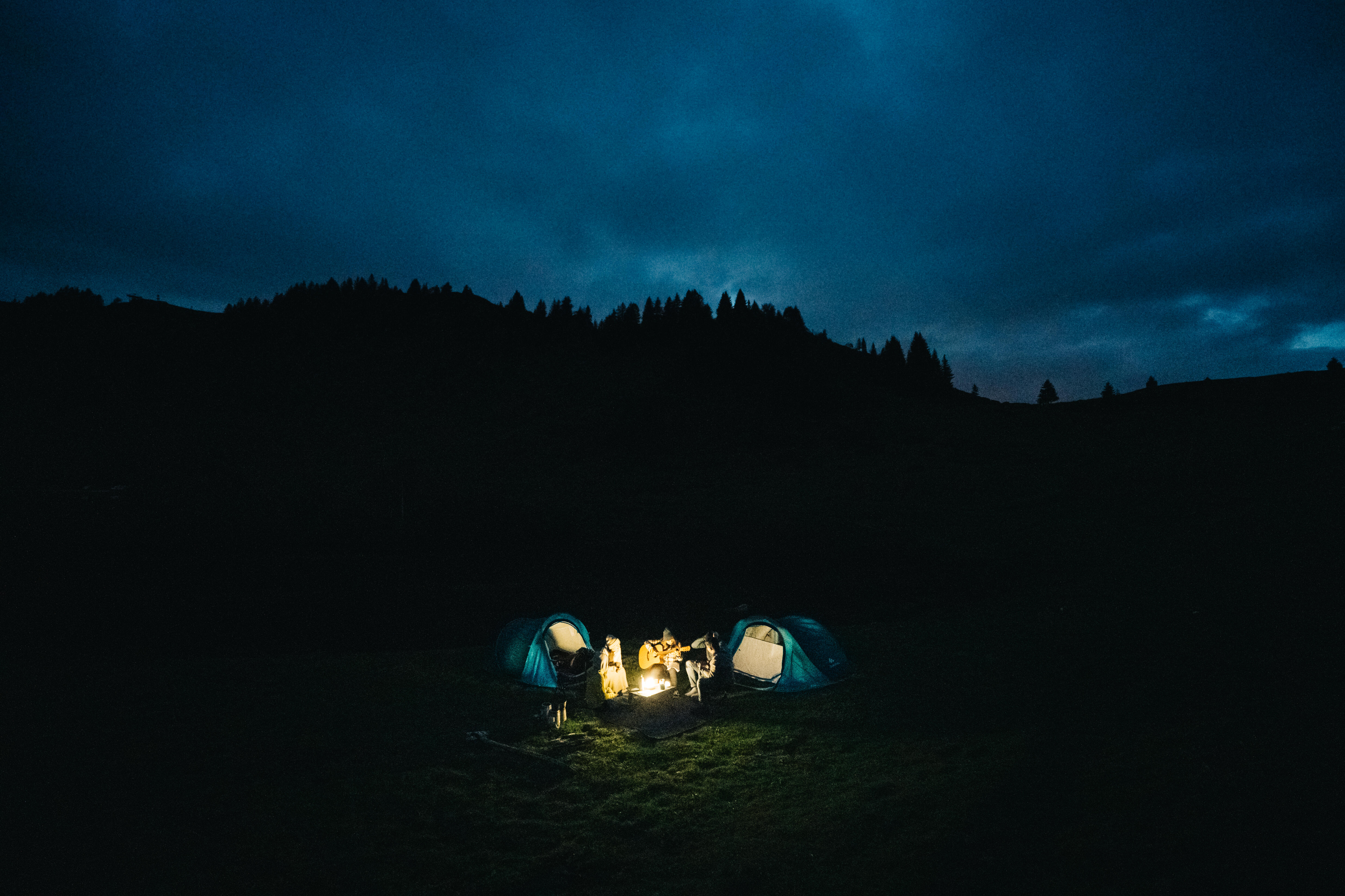 Tente de camping 3 personnes - 2 Secondes gris - QUECHUA