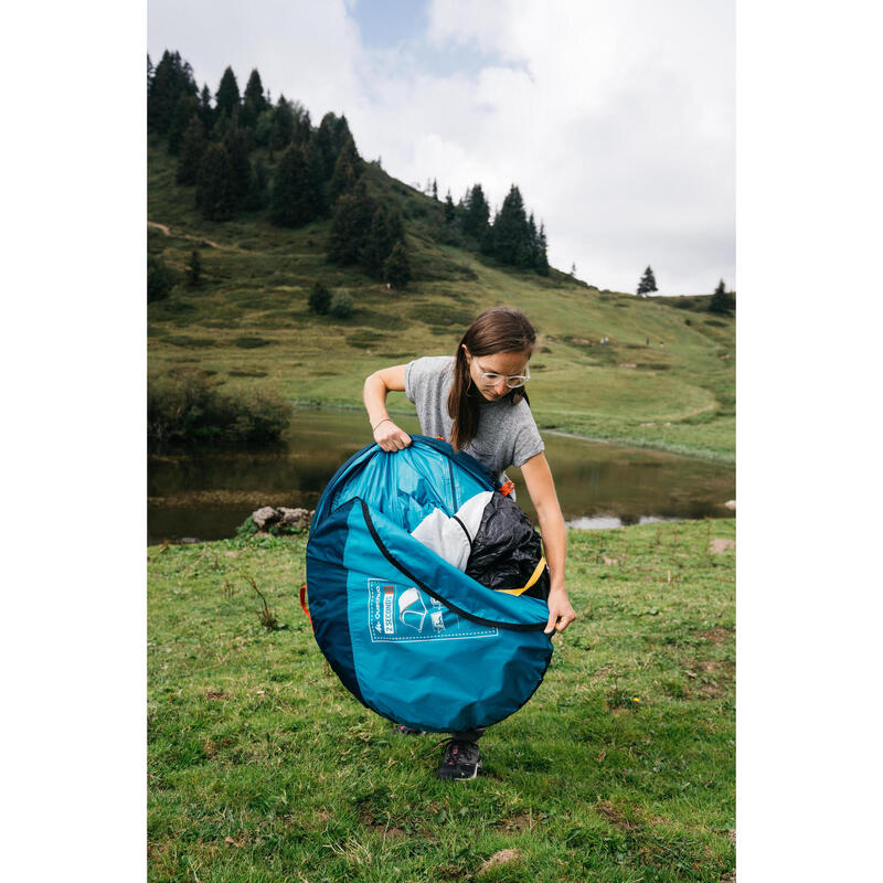 Tenda campeggio 2 SECONDS verde | 3 persone