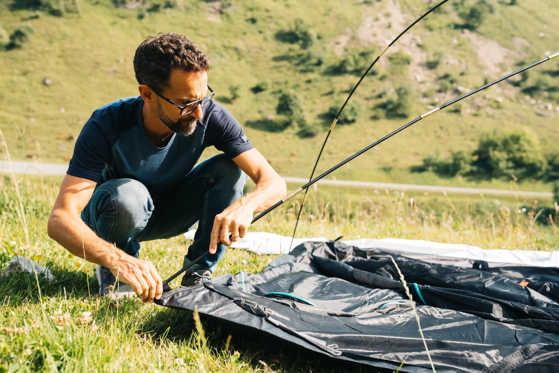 วิธีการกางเต็นท์ ขั้นตอนที่ 2