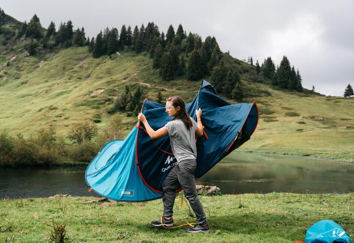 como-secar-tendas-caminhada-campismo quechua decathlon