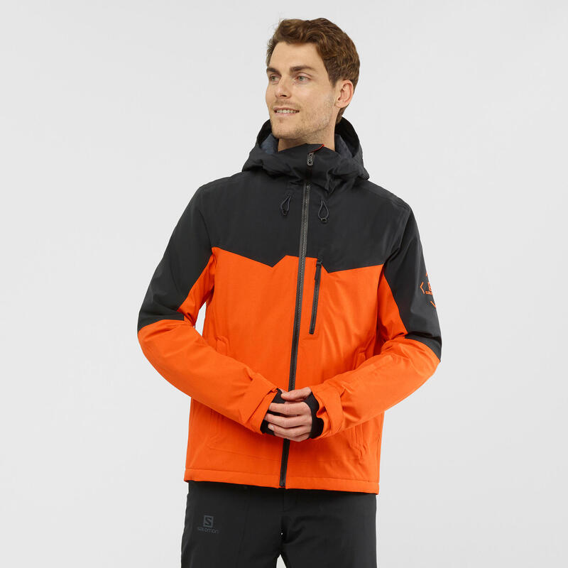 Gøre en indsats Blitz høflighed Men's Ski Jacket Salomon Untracked - orange black heath