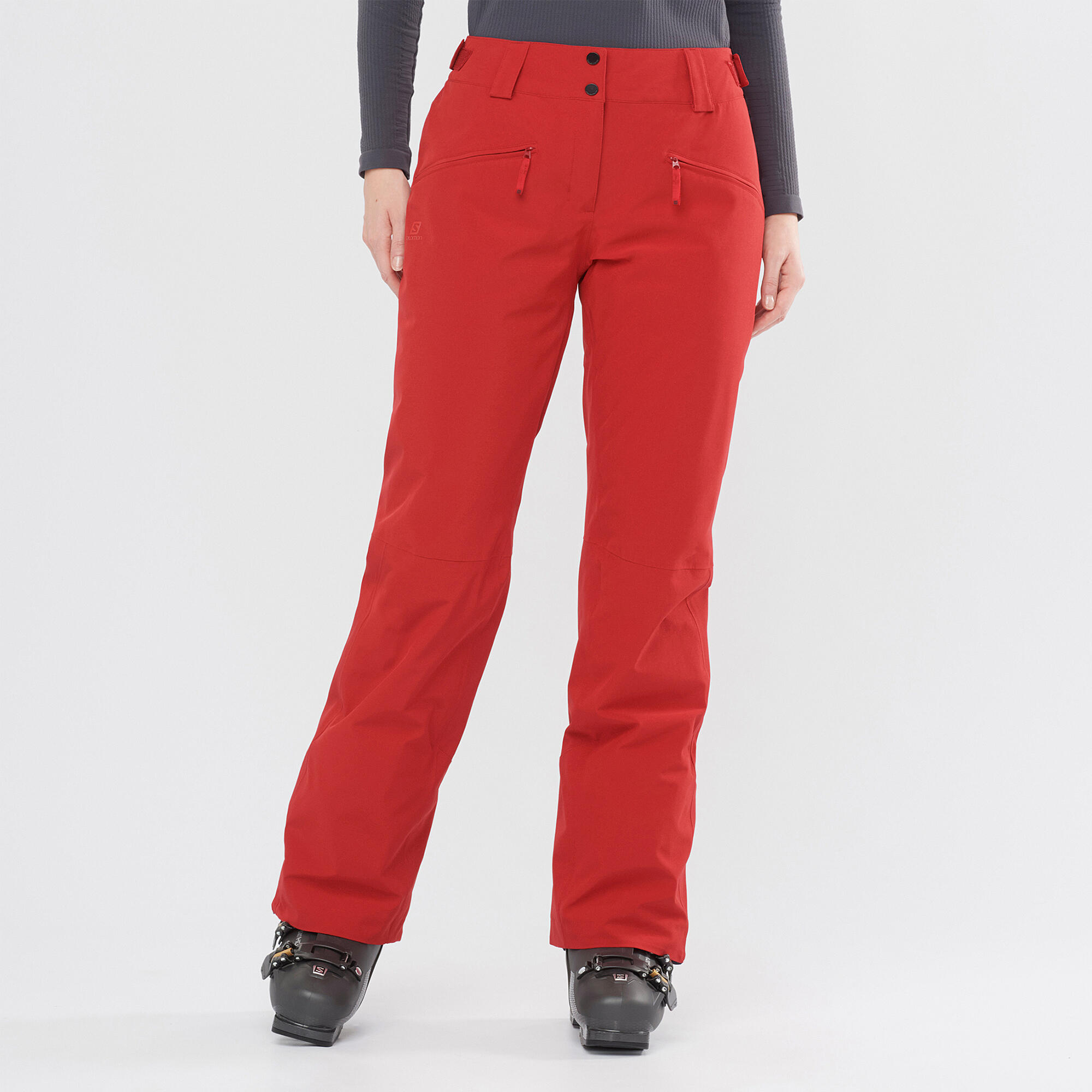 Ski Trousers Salomon Edge - chilli red 