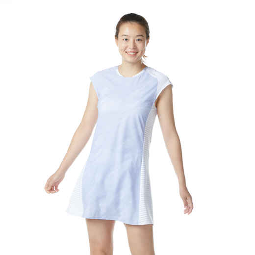 
      BADMINTON WOMEN DRESS 900 BLUE GREY
  