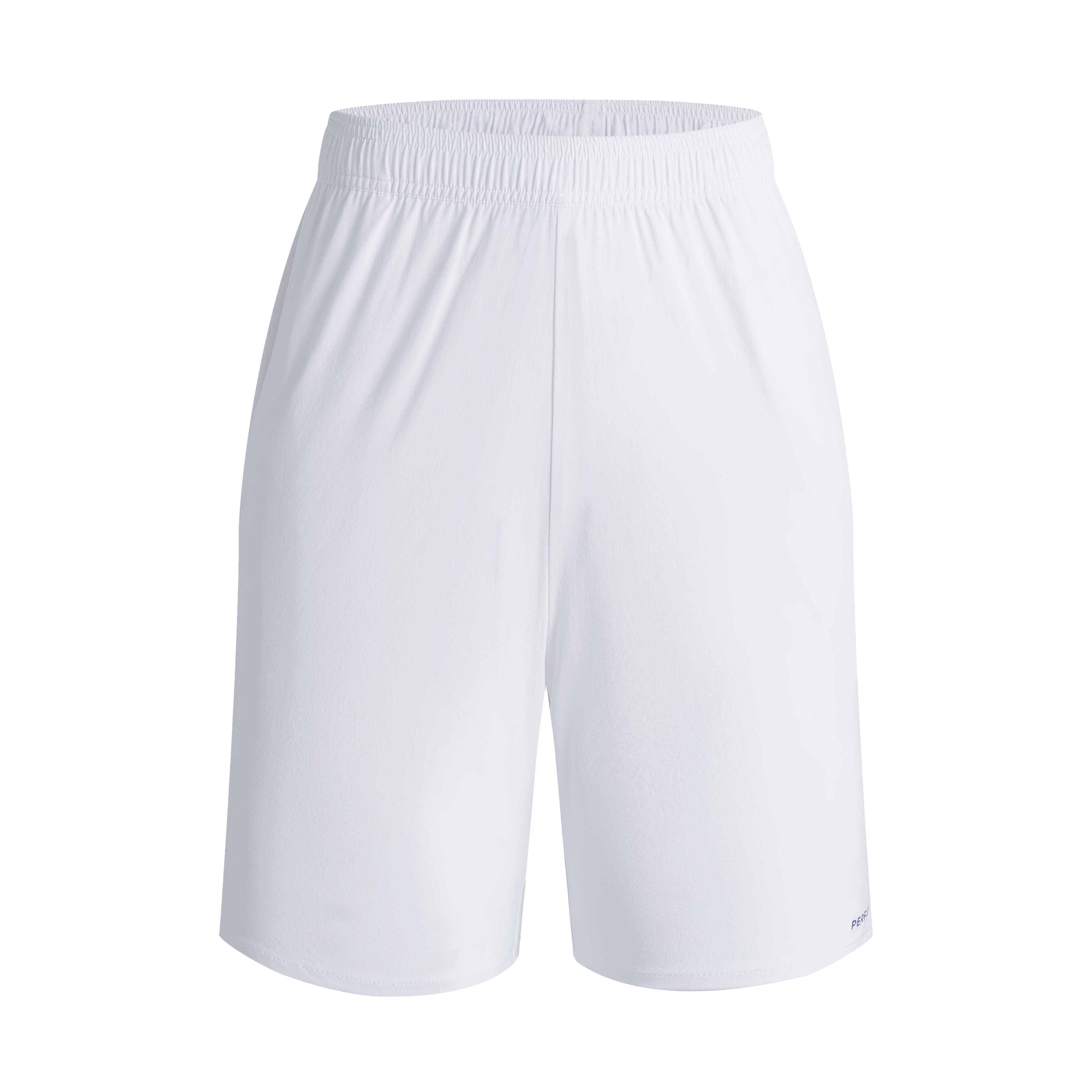 PERFLY Pánske bedmintonové šortky 560 biele XL