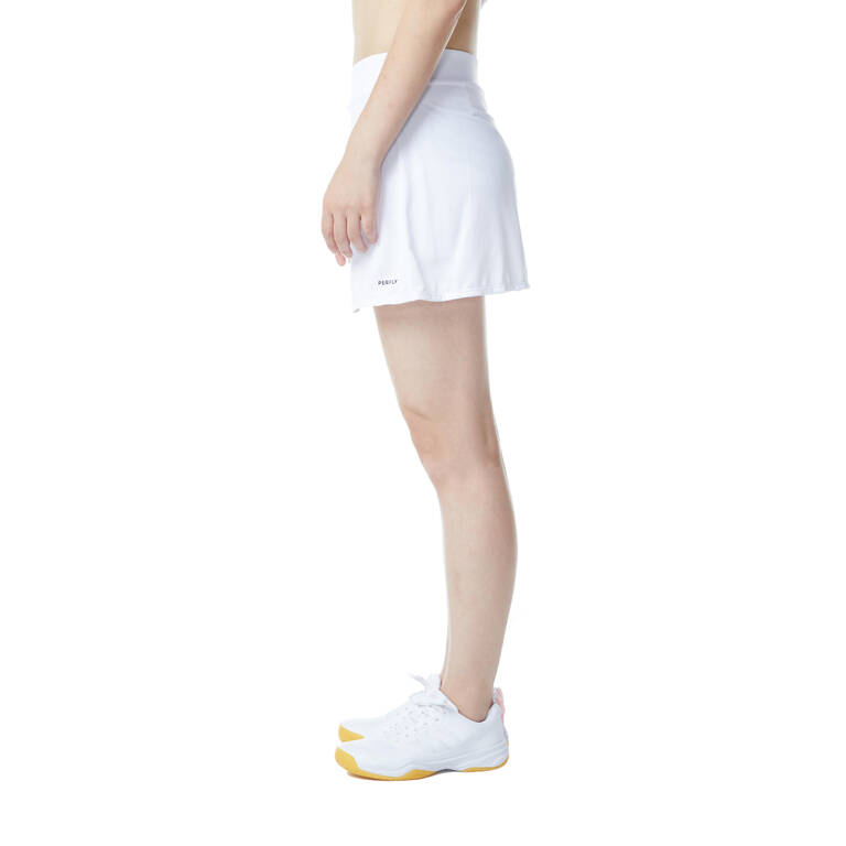 WOMEN BADMINTON SKIRT 530 WHITE