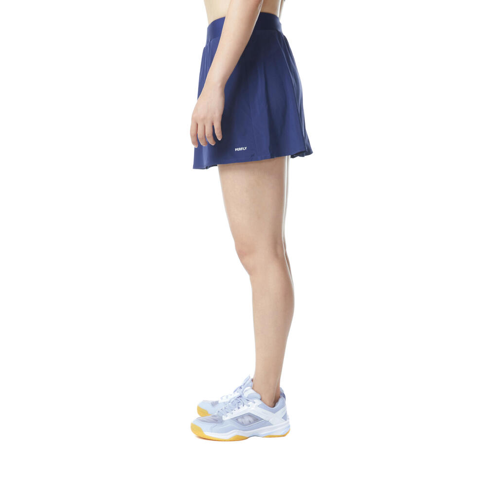 WOMEN BADMINTON SKIRT 560 NAVY