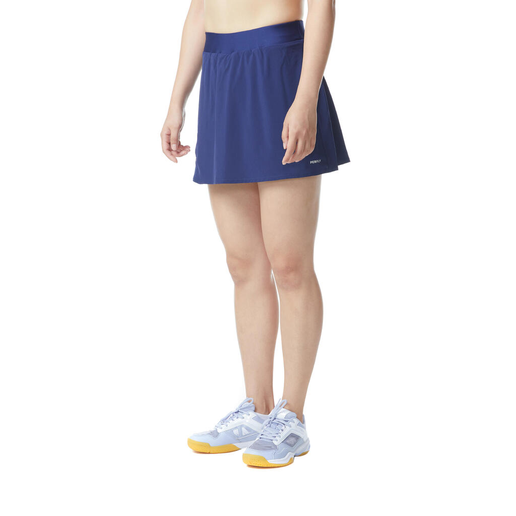 WOMEN BADMINTON SKIRT 560 NAVY