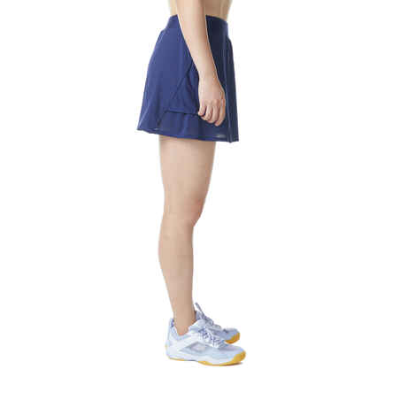 WOMEN BADMINTON SKIRT 560 NAVY