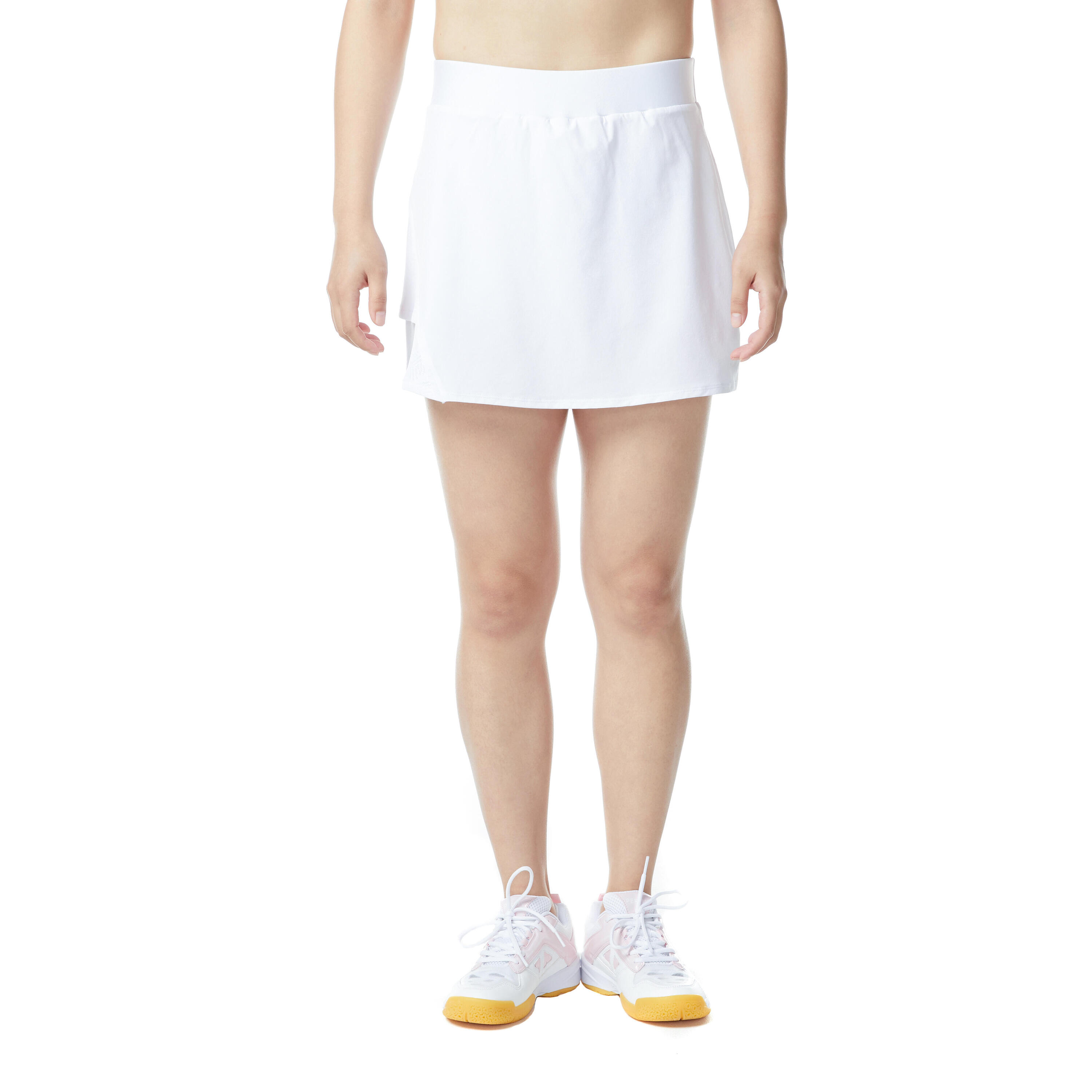 WOMEN BADMINTON SKIRT 560 WHITE 12/12