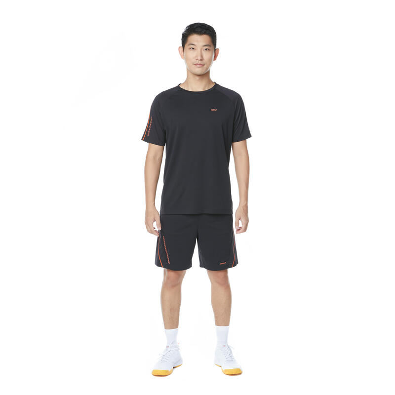 MEN BADMINTON T- SHIRT 530 BLACK