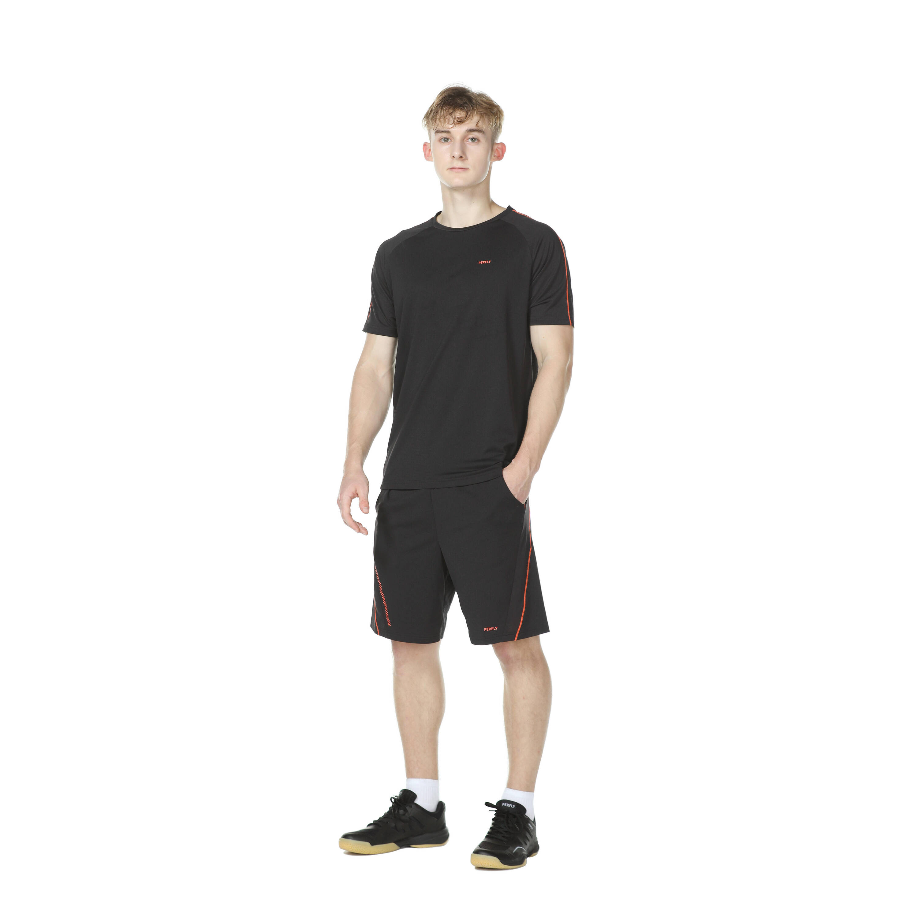 Men Badminton T Shirt 530 Black -  1