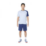 MEN BADMINTON T- SHIRT 530 BLUE GREY NAVY