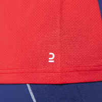 MEN BADMINTON T SHIRT 530 NAVY RED