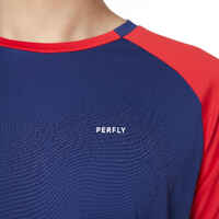 MEN BADMINTON T SHIRT 530 NAVY RED